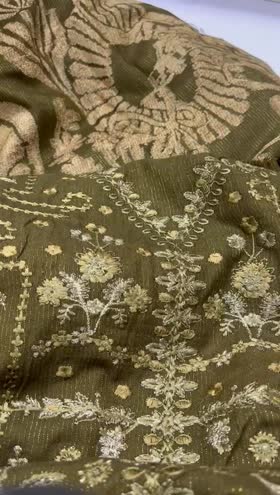 Rs 6950 Dastan peech leather Emb 3pc warm jacquard shawl ( DS 6 Rs 6950 Dastan peech leather Emb 3pc warm jacquard shawl ( DS 6